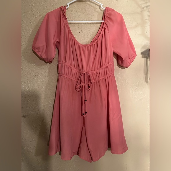 Coral Romper - Picture 1 of 4